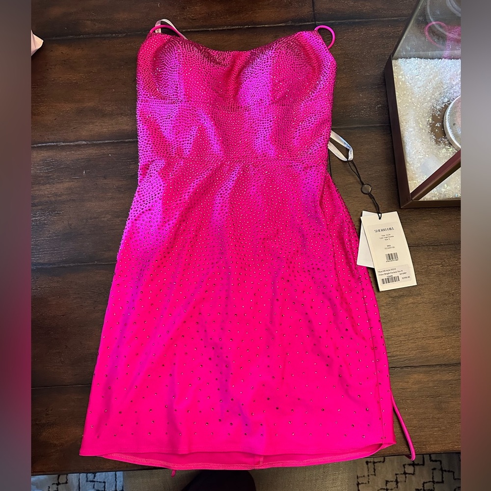 Sherri Hill Bright Fuchsia Dress